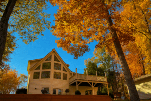 Autumn Serenity in lakefront Home